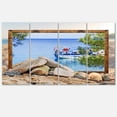 thumbnail image 2 of Effet Encadré Bateau dans l'Océan - Impression sur Toile, 2 of 3