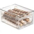 thumbnail image 1 of Caja de almacenamiento de huevos deslizante, contenedor para huevos, cajón para refrigerador, caja apilable para huevos, organizador para refrigerador de cocina, 1 of 6