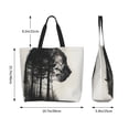 thumbnail image 4 of Kdxio Double Exposure Cat Forest Casual Tote Bags Women Big Capacity Shoulder Bag for Women Travel Shoulder Bags Handbags, 4 of 6