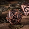 thumbnail image 3 of Cusdie 7-Die Metal DND Dice Set, Mechanical Gear Metal Polyhedral D&D Dice Set for DND Dungeons and Dragons TTRPG Role Playing Games, 3 of 5