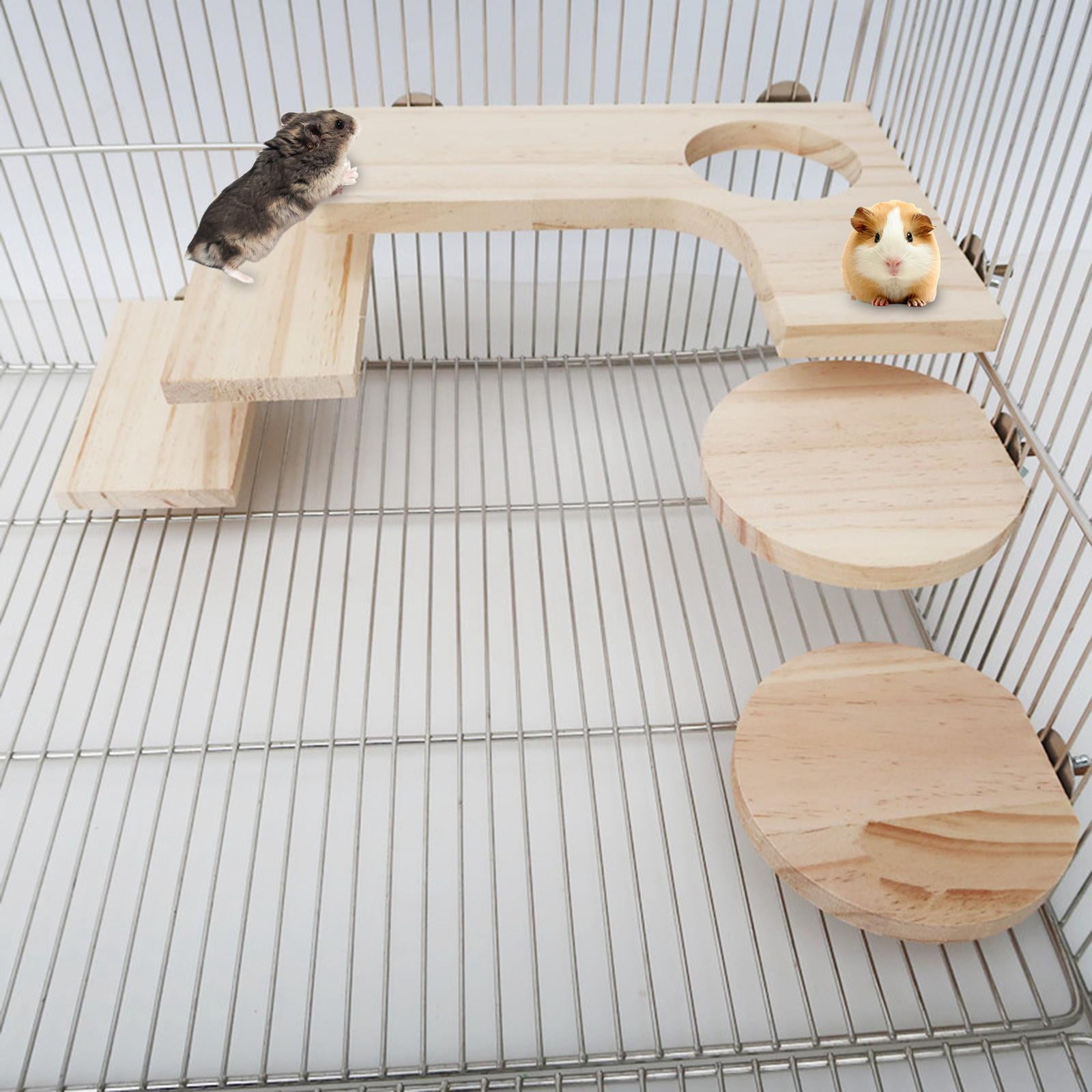 YWMJZEU 5Pcs Hamster Cage Set Pet Cage Playground Wood Pet Cage for Parrot Small Animals