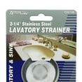 thumbnail image 3 of Aqua Plumb Lavatory Sink Strainer 2.25 in Stainless Steel Mesh Strainer, 2-Pack, 3 of 5