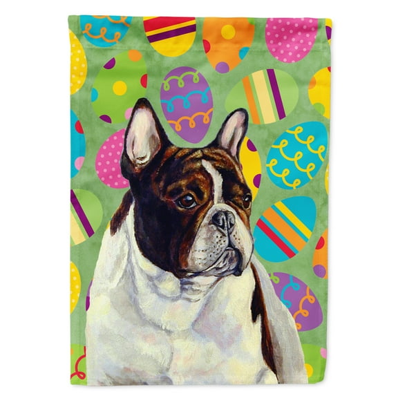 Carolines Treasures LH9427-FLAG-PARENT French Bulldog Easter Eggtravaganza Flag  multicolor