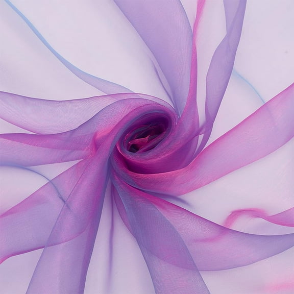 3.28 Yards Two Tone Lightweight Sheer Organza Fabric 59.05 inch Pruple Voile Fabric Iridescen Holographic Gauze Fabric Lace Oganza Tulle Fabric Polyester Sheer Fabric