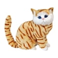 thumbnail image 3 of Figura de gato peludo realista, juguete de peluche, réplica de mascota coleccionable linda y realista Estilo D, 3 of 9
