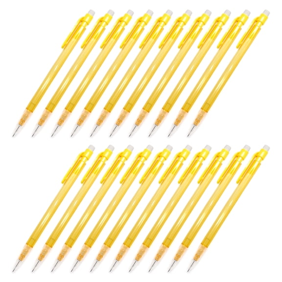 20Pcs Automatic Pencil with Small Eraser 0.7MM Mechanical Pencil Automatic Drafting Pencil for Writing Sketching Drawing