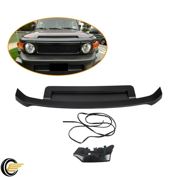 For Toyota FJ Cruiser 2007-2014 Black Upper Hood Bulge Scoop Moulding Trim