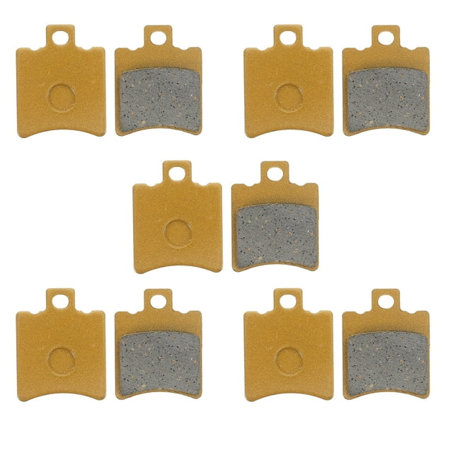 KAKOWELY 10pcs Motorcycle Brake Pads Rear Brake Pads And Rotors Kit Front Rear Brake Pads Brakes Scooter Mountain Bike Disc Brake Pads For Electric Motorcycles E Bikes And Go Karts