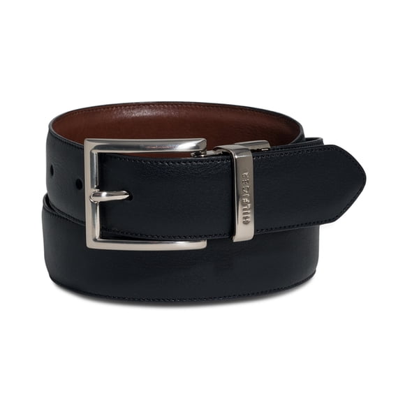 Tommy Hilfiger - Cinturón reversible para hombre, color negro, 42