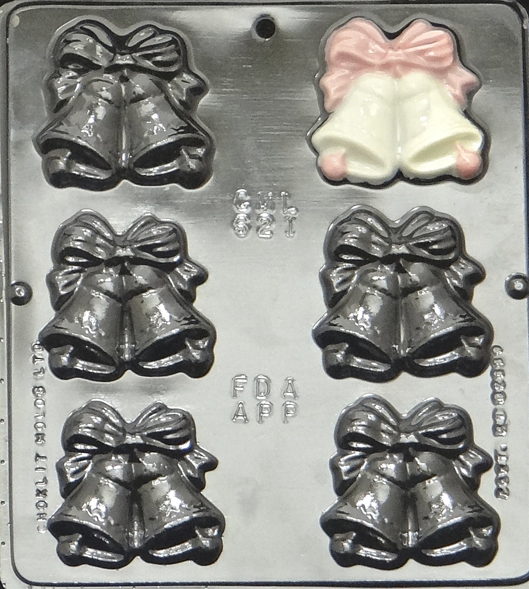 BRIDE AND GROOM CLEAR PLASTIC CHOCOLATE CANDY MOLD W025