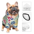 thumbnail image 3 of Honeii Cartoon Flowers Print Small Dog Hoodies Pet Hooded Sweatshirts Fall Winter Puppy Cat Sweaters Warm Clothes for Small Dogs Outfits Costume-X-Large, 3 of 7