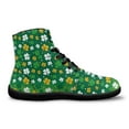 thumbnail image 4 of Womens St. Patrick's Day High Top Sneakers Fashion Classic Shoes Comfortable Embroidery Shoes for Women Fashion Casual Tennis Walking Shoes, 4 of 9