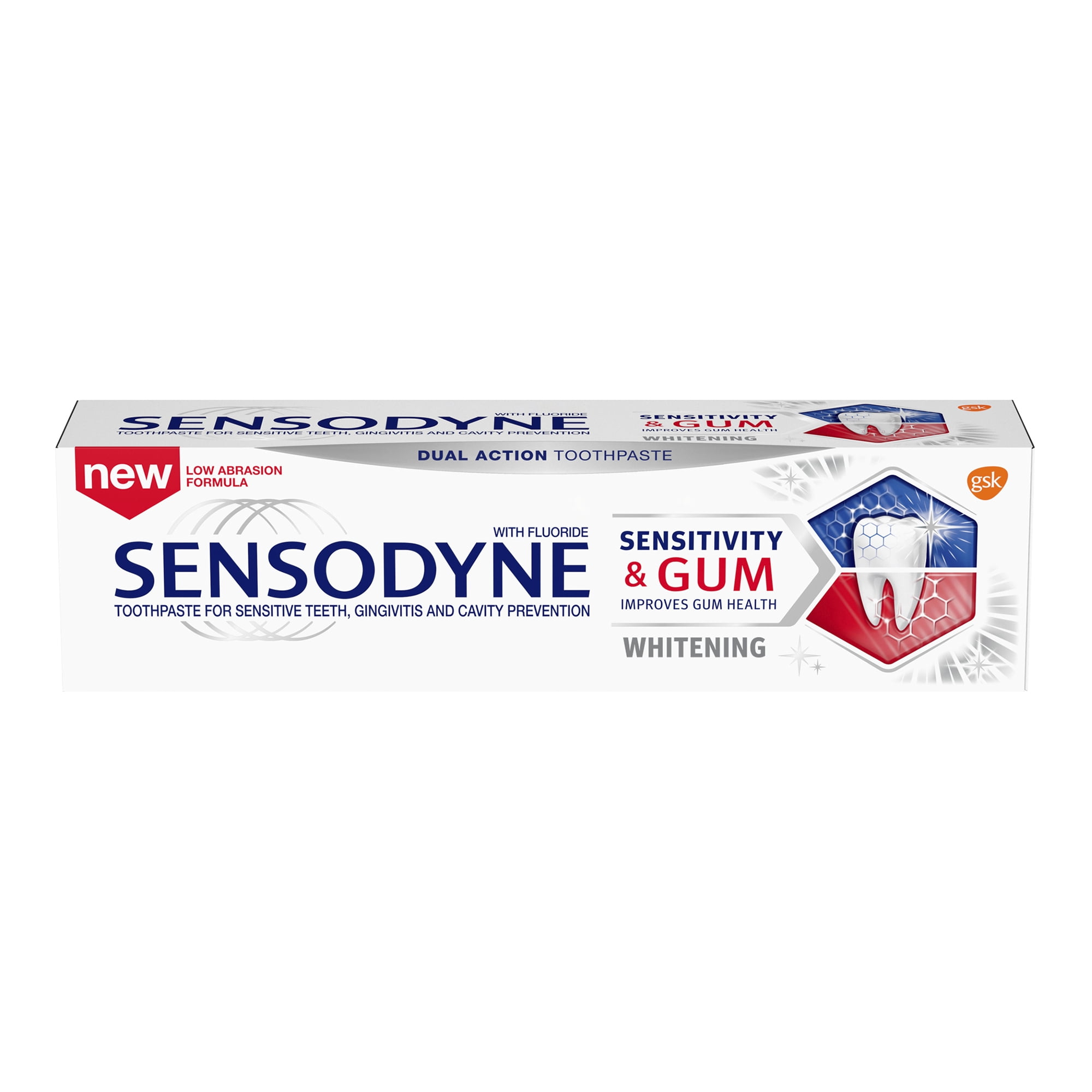 Sensodyne Sensitivity & Gum Whitening Toothpaste, 3.4 Ounces - Walmart ...