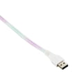 thumbnail image 5 of onn. USB To USB-C Glitter Cable, Purple & Mint, 6', 5 of 6