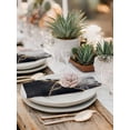 thumbnail image 6 of Cloth Napkins 1 Piece - 20x20 Inches, Marble Black Washable Reusable Table Napkins, Abstract Gold White Brick Stone Motif Soft & Absortbent Dining Napkin for Party Wedding Hotel Restaurant, 6 of 8