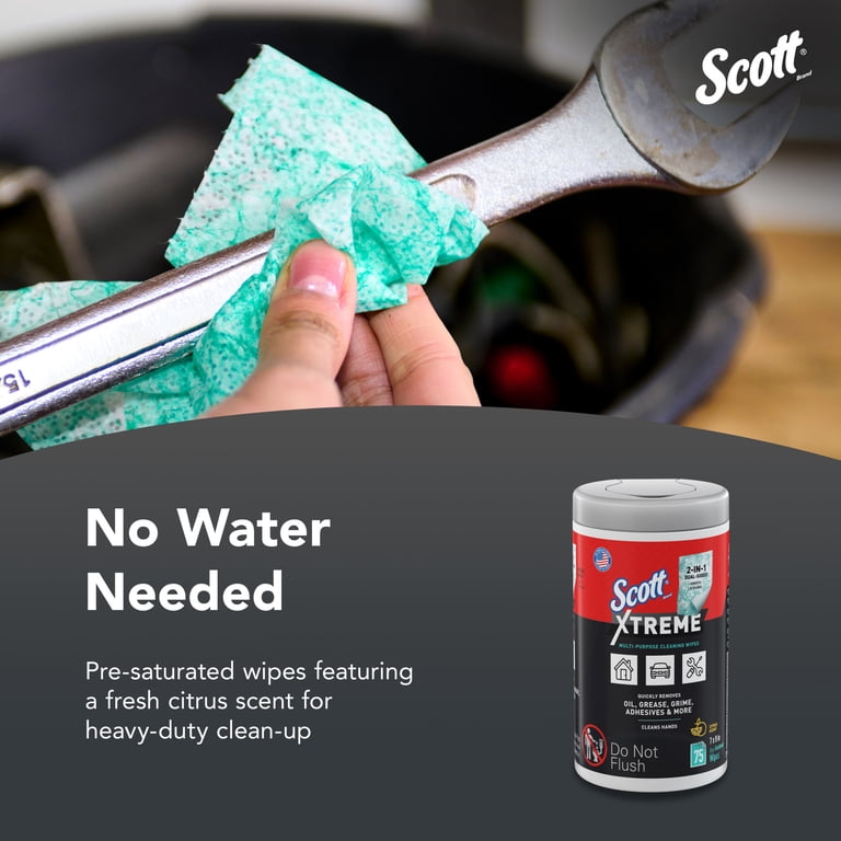 Scott Xtreme Cleaning Wipes, 75 Sheets photo 4