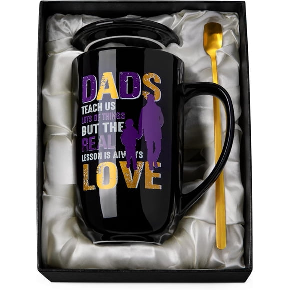 Dad Gifts - Birthday Gifts for Dad - Father's Day Gifts for Dad - Dad Birthday Gifts from Daughter Son - Unique Birthday Gift Ideas for Dad, Father, Husband - Dad Large Porcelain Coffee Mug 18oz