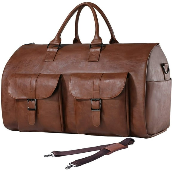 seyfocnia Convertible Travel Garment Bag,Carry on Garment Duffel Bag for Men Women - 2 in 1 Hanging Suitcase Suit Business Travel Bag
