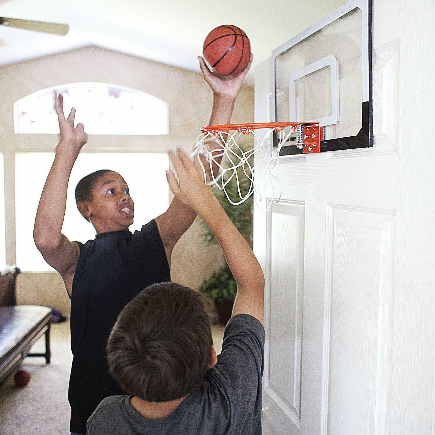 Mini Basketball Hoop System w/Ball Home Office Wall Basketball Net Goal Door Use 