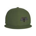 thumbnail image 3 of DouZhe Flat Brim Cap Snapback Hat, Ram Goat Zentangle Prints Adjustable Green Adult Baseball Cap, 3 of 6