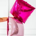 thumbnail image 3 of LQQBOX Pink and Rose Double Sided Square Foil Balloons Wall,19 Inches Pink Metallic Foil Balloons Tunnel Arch Kit for Girls Bachelorette,Wedding,Anniversary,Birthday Party Background Decoration, 3 of 7
