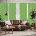 thumbnail image 2 of Ambesonne Geometric Window Curtains, Irish Striped Pattern, Each 28" W x 63" L, Lime Green Dark Green, 2 of 5