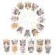 thumbnail image 1 of 24pcs Simulation Cat Cake Toppers Cat Birthday Party Cake Picks Pet-themed Party Decorations Lifelike Paper Crafts for Birthday Evening Use, 1 of 2
