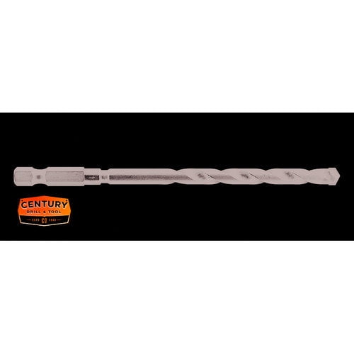 Century Drill & Tool 86612 Impact Pro Quick Change Masonry Drill Bit, 3/16" x 4-1/8"