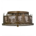 thumbnail image 5 of Meyda Tiffany 26388 Tall Pines 2 Light 16" Wide Semi-Flush Ceiling Fixture - Copper, 5 of 7