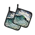 thumbnail image 2 of Big Blue Wave Pair of Pot Holders, 2 of 2
