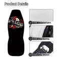thumbnail image 5 of Uourmeti Elastic Front and Rear Seat Cover Set for Interior Accessories, Polyester Decorative Car Seat Covers Front Seats Cushion, Skull Rose Flag Pattern, 5 of 7