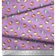 thumbnail image 2 of Soimoi Cotton Jersey Fabric Triangle & Cow Cartoon Decor Fabric Printed Yard 58 Inch Wide, 2 of 3