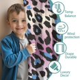 thumbnail image 3 of Blackout Kids Curtains,Pink and Blue Of Leopard Print Childrens Insulated Curtains Set Of 2,Bedroom Essentials,Toddler Room Decor 42"x84", 3 of 5