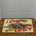 thumbnail image 2 of Rivers Edge Products Rubber Door Mat, 26" x 17" Anti-Slip Indoor or Outdoor Rug, All Weather Welcome Mat for Front Door, House Entryway, Patio, or Garage, Burn Crazy, 2 of 7