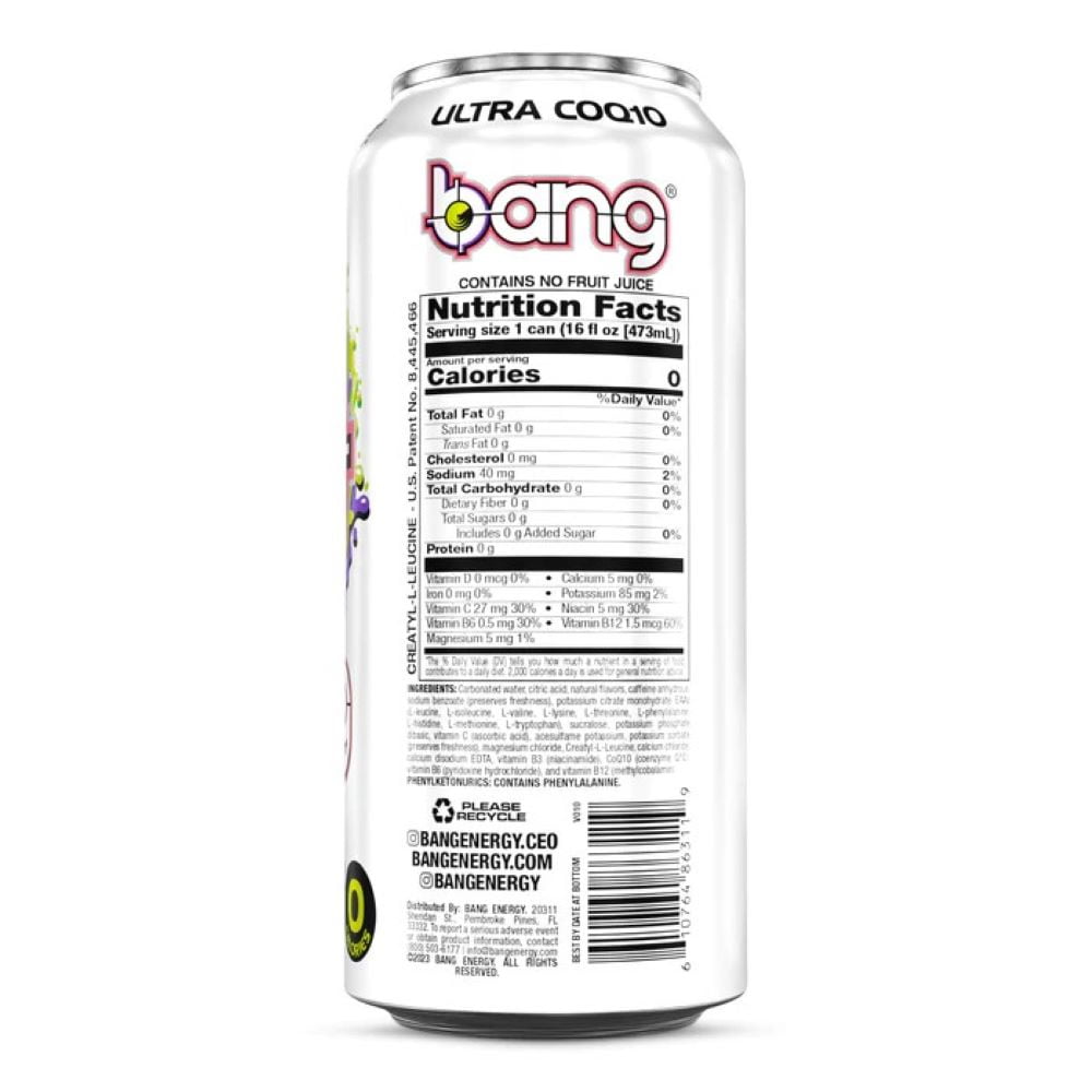 Bang, Purple Guava Pear, 12 - 16 fl oz Cans