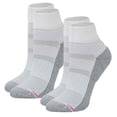thumbnail image 3 of Dr. Motion Women Quarter White Half-Cushion Compression Socks (6 Pack), 3 of 3