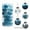 Lake Blue, variant on 30Pcs Glittery Christmas Balls Plastic Shatterproof Xmas Tree Balls Ornaments (Red, 2.36")
