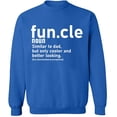 thumbnail image 2 of OXI Crewneck Sweatshirt - Funcle Noun, Basic Casual Sweatshirts for Men's and Women Fleece Sweatshirt Long Sleeve - Royal Blue Medium, 2 of 2