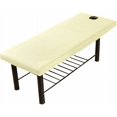 thumbnail image 1 of Juego de sábanas de spa reutilizables, sábana ajustable para camilla de masajes con orificio para la cara, funda para cama de salón duradera, cómoda y suave, lavable a máquina, 1 of 5