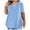 Light Blue, variant on SHIXIAOO Plus Size Tops for Women Fashion V Neck Shirts Casual Comfy Soft Short Sleeve Tunic Blouses Basic Tees 3x Shirt Women Womens Rayon Tops plus Size Crop Tops Short Sleeve Tunic Tops for Women