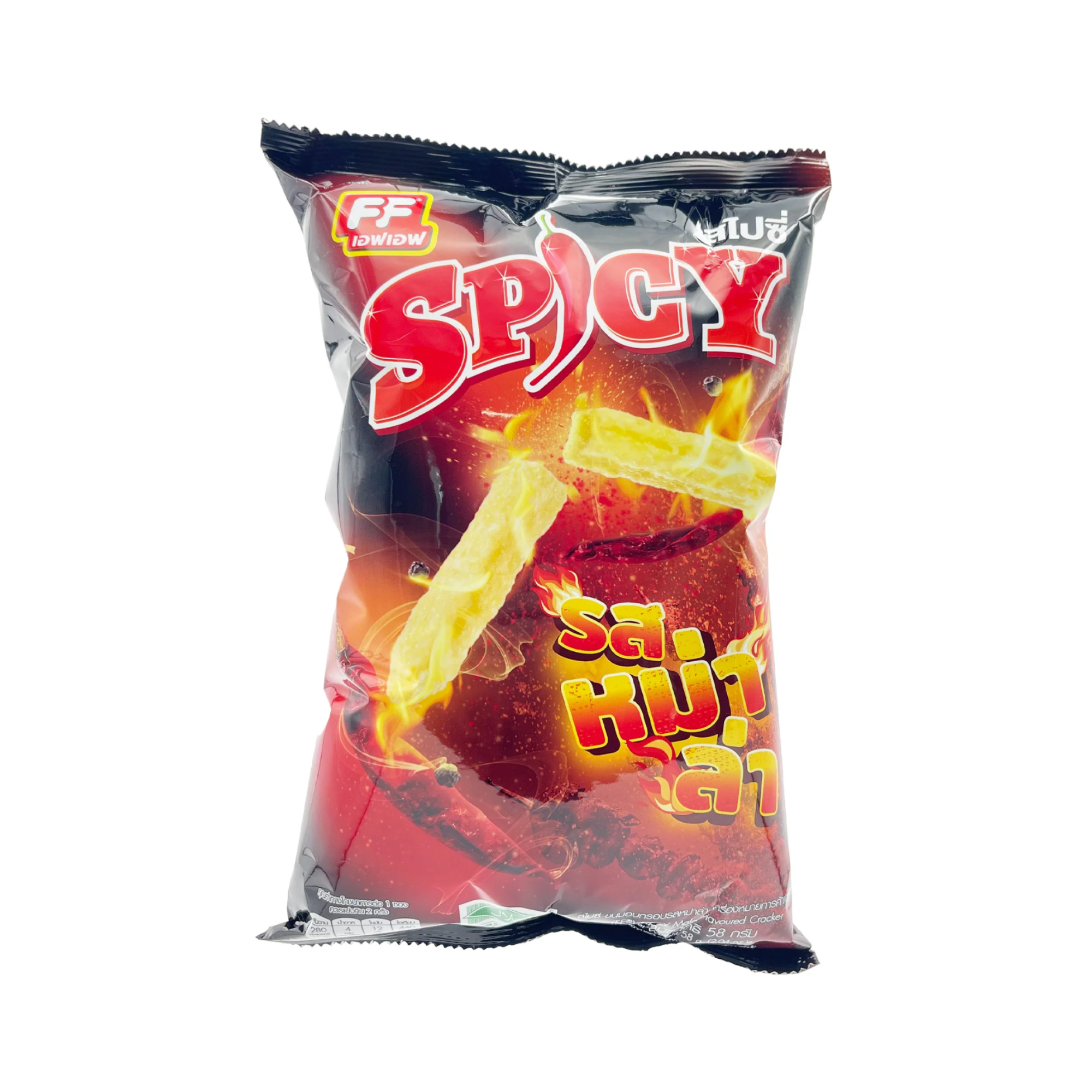 FF Spicy Mala Flavored Stix, Bold Sichuan Pepper & Chili Snack | Crispy and Flavorful Authentic Thailand Snack (58g x 12)