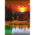 thumbnail image 1 of Pintura de diamante (DE1437) Redondo 5D DIY Amanecer bordado Artesanía de diamantes de imitación (WT051) 30x40cm FLhrweasw Nuevo, 1 of 1