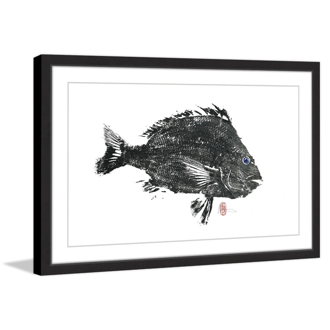 "Large Sheepshead" Framed Painting Print
