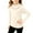 Beige, variant on Kids' Girls Turtleneck Sweater Pearl Lace Collar Cute Knit Top Fall Winter Warm Cozy Layering Wear 2-10Y