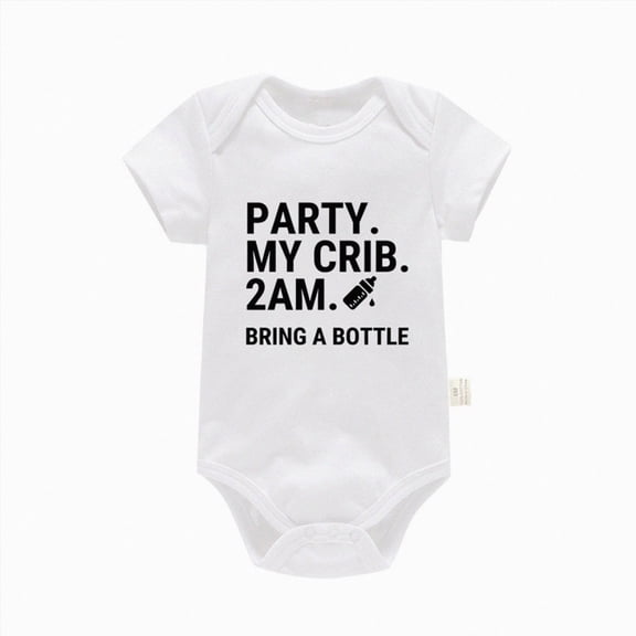 Splozh Baby Rompers Boy Summer Baby Boy Newborn Romper Short Sleeve Bodysuit Infant Clothing 0 3 6 9 12 18 24 Months Baby Tshirt Romper,White,9-12 Months