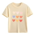 thumbnail image 3 of HIPYLO Tops White Kids Tshirt Cute Shirts Cherry Shirt Toddler T Shirts Girls Size 6 Clothes for Toddler Girls 5 Girls Clothes, 3 of 9
