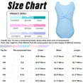 thumbnail image 7 of CHICTRY Big Little Girls Ballet Dance Leotard Gymnastics Acrobatics Training Performance Costume Sleeveless Bodysuit Black 11-12, 7 of 7