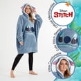 thumbnail image 2 of Sudadera con capucha Disney Stitch para mujer, forro polar cálido, azul, 2 of 6