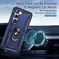 thumbnail image 3 of for Samsung Galaxy S 23 Case with Kickstand Shockproof Case,TPU Durable Rugged Bumper Textured Matte Hybrid Design for Samsung Galaxy S23-Blue, 3 of 13