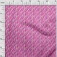 thumbnail image 3 of oneOone Polyester Spandex Fuschia Pink Fabric Text Sewing Craft Projects Fabric Prints By Yard 56 Inch Wide, 3 of 5